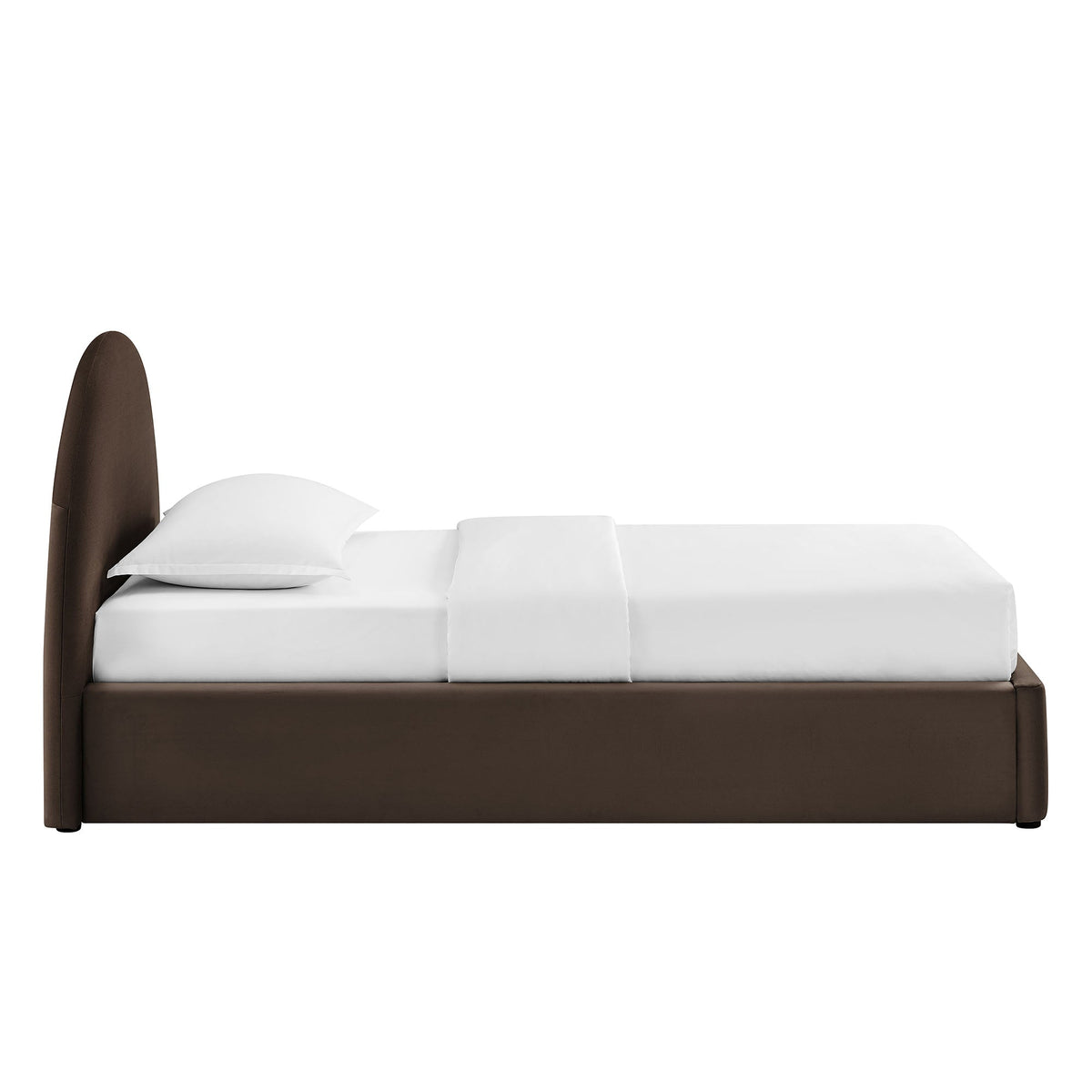 Resort arched performance velvet storage platform bed frame brown upholstery by Modway on Tampa Home & Garden Store