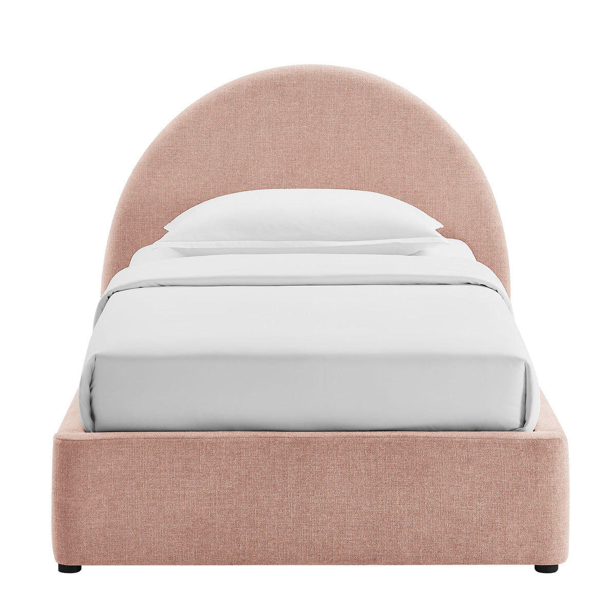 Resort Arched Upholstered Fabric Storage Platform Bed Frame in blush pink by Modway on Tampa Home & Garden Store