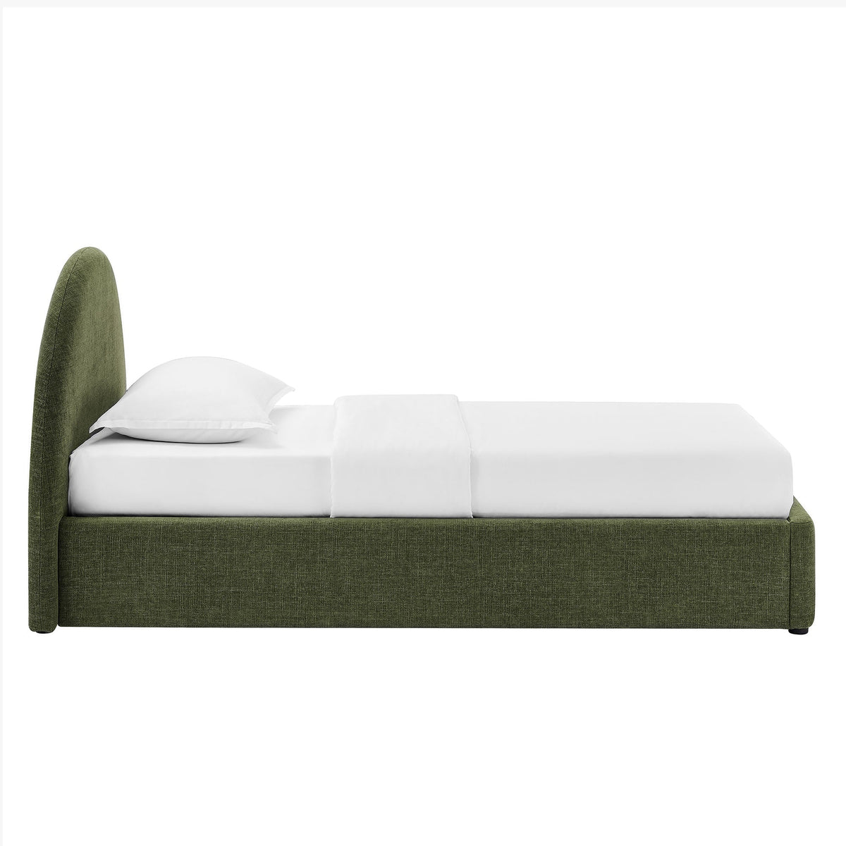 Resort arched upholstered fabric storage platform bed frame in green fabric by Modway on Tampa Home & Garden Store