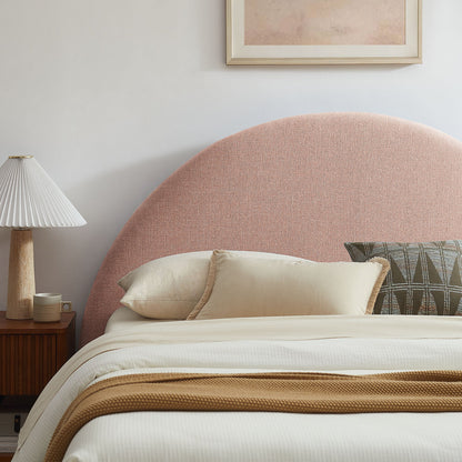 Modway Resort arched upholstered fabric storage platform bed frame in blush pink on Tampa Home & Garden Store