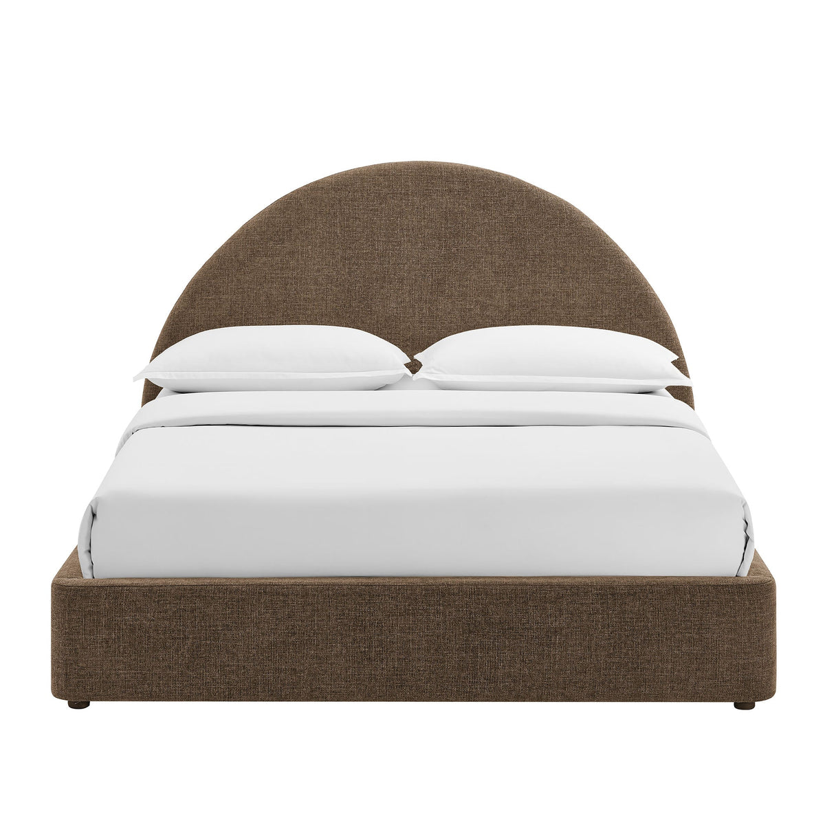 Resort Arched Upholstered Fabric Storage Platform Bed Frame by Modway in brown fabric on Tampa Home & Garden Store