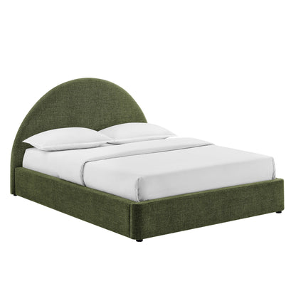 Resort arched upholstered fabric storage platform bed frame in green by Modway, HouseOfZazla on Tampa Home & Garden Store