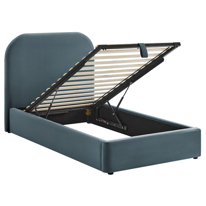 Keynote Performance Velvet storage bed frame by Modway with upholstery and hydraulic lift on Tampa Home & Garden Store