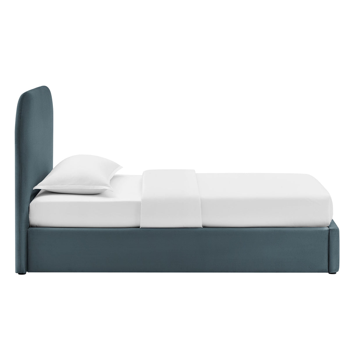 Keynote Performance Velvet Storage Platform Bed Frame by Modway teal velvet headboard on Tampa Home & Garden Store