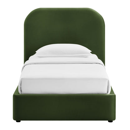 Keynote Performance Velvet Storage Platform Bed Frame emerald green velvet by Modway on Tampa Home & Garden Store