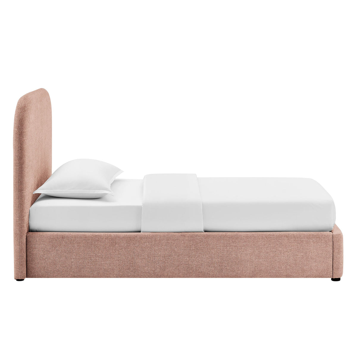 Keynote fabric upholstered storage platform bed frame in rose-taupe by Modway on Tampa Home & Garden Store