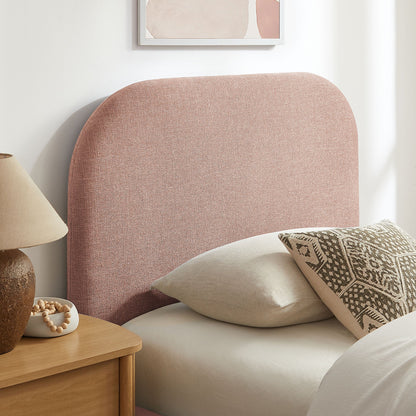 Keynote fabric upholstered storage platform bed frame in blush pink fabric on Tampa Home & Garden Store