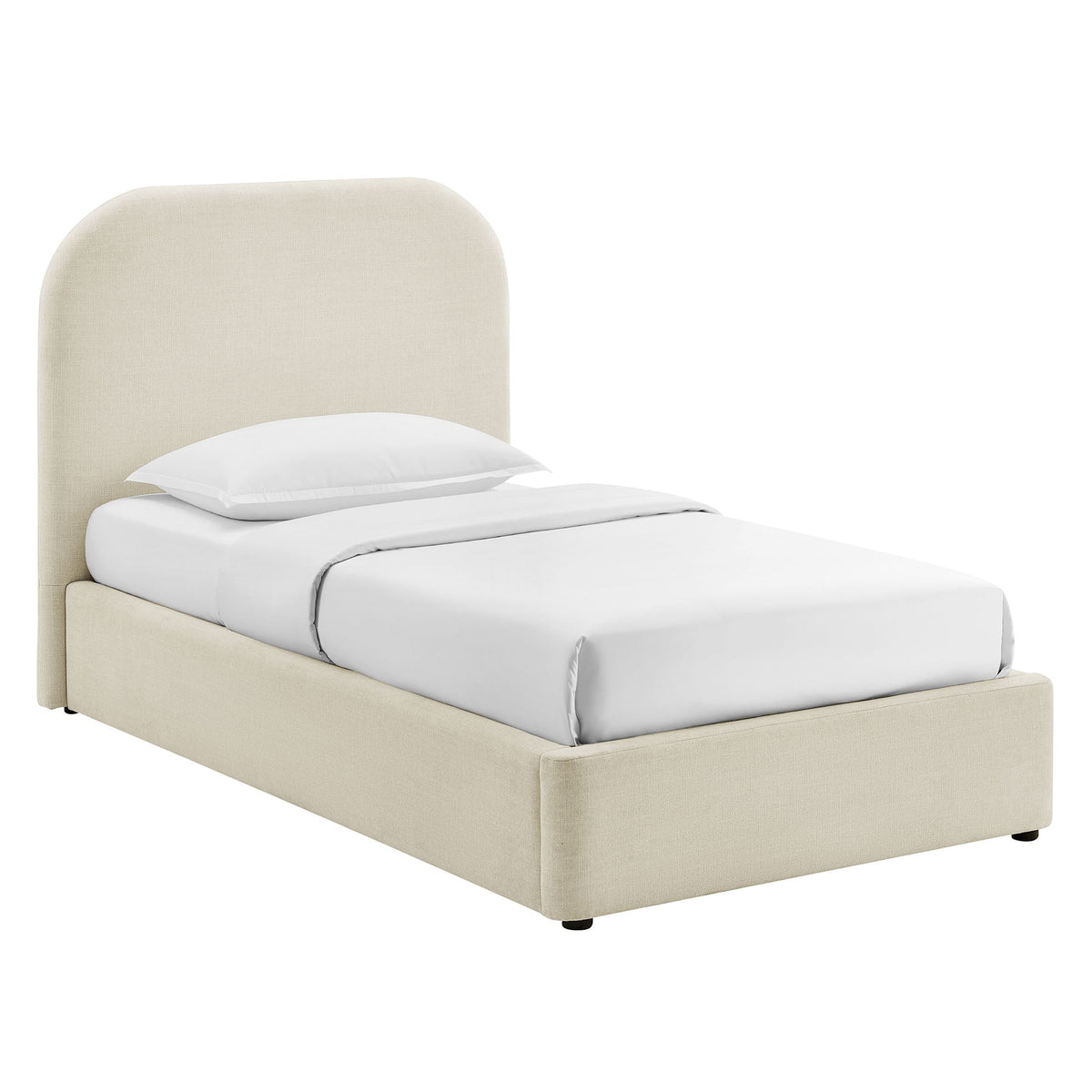 Keynote Fabric Upholstered Storage Platform Bed Frame in beige by Modway on Tampa Home & Garden Store