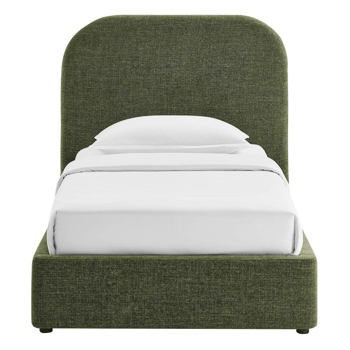 Keynote fabric upholstered storage platform bed frame olive green by Modway on Tampa Home & Garden Store