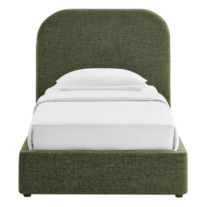 Keynote fabric upholstered storage platform bed frame olive green by Modway on Tampa Home & Garden Store