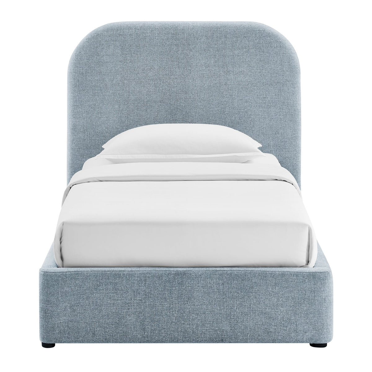 Keynote Fabric Upholstered Storage Platform Bed Frame in blue-gray fabric by Modway on Tampa Home & Garden Store