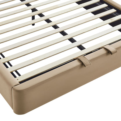 Keynote Performance Velvet Storage Platform Bed Frame Modway with wood slats on Tampa Home & Garden Store