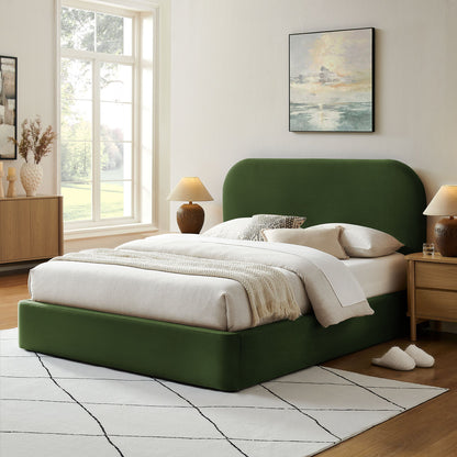 Keynote Performance Velvet Storage Platform Bed Frame by Modway in emerald green velvet on Tampa Home & Garden Store
