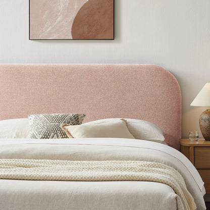 Keynote fabric upholstered storage platform bed frame in blush pink by Modway on Tampa Home & Garden Store
