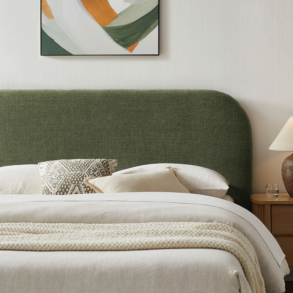 Keynote fabric upholstered storage platform bed frame olive green by Modway on Tampa Home & Garden Store