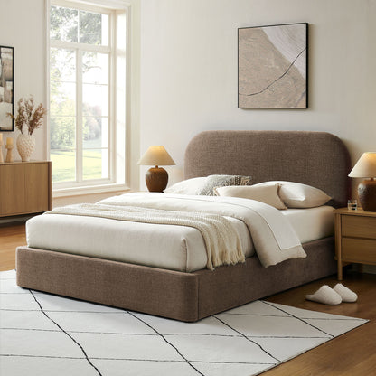 Keynote Fabric Upholstered Storage Platform Bed Frame beige fabric upholstery by Modway on Tampa Home & Garden Store