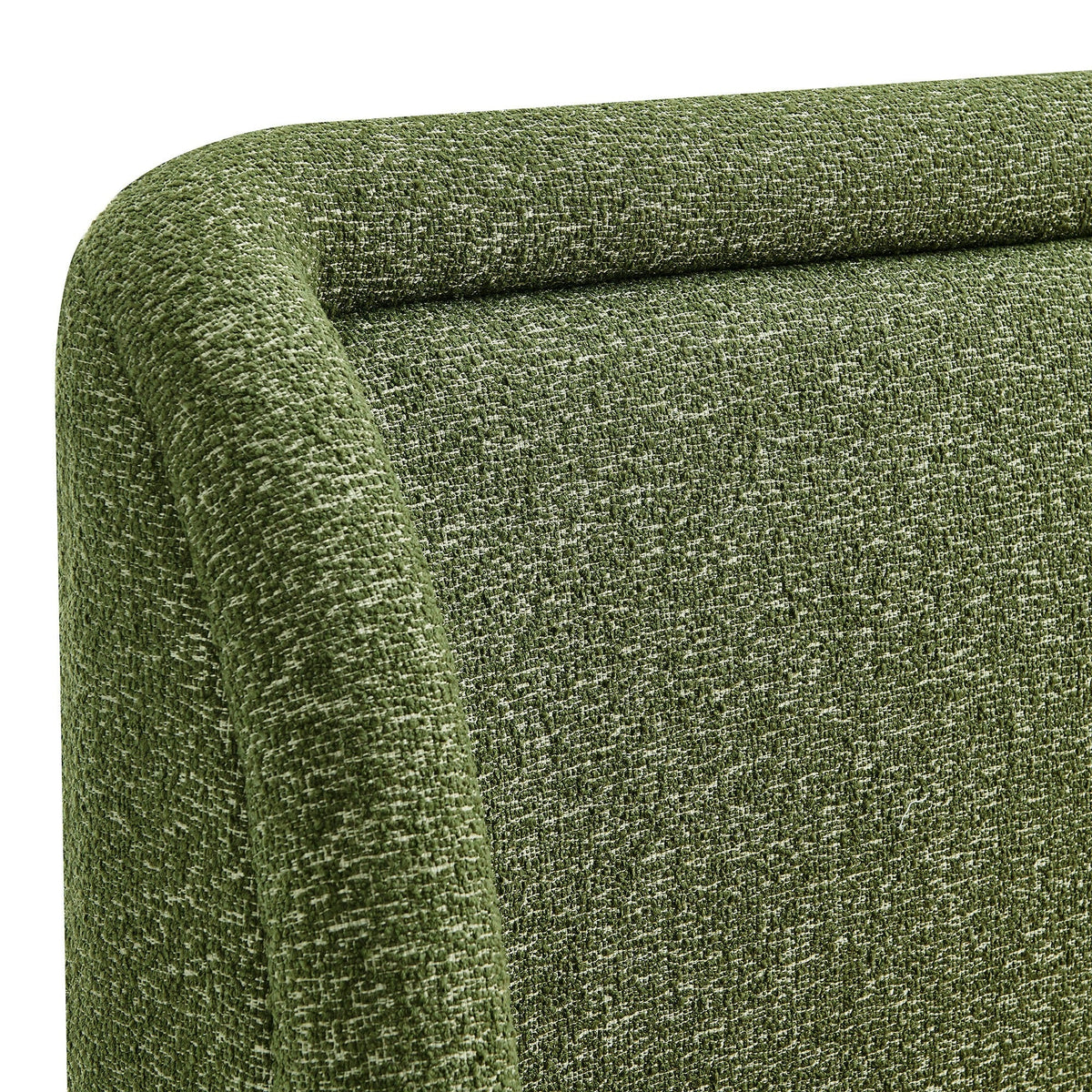 Tasmin upholstered fabric platform bed green textured weave close-up by Modway on Tampa Home & Garden Store