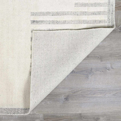 Yulia Wool Area Rug cream woven wool, neutral textured design, Boutique Rugs clearance on Tampa Home & Garden Store