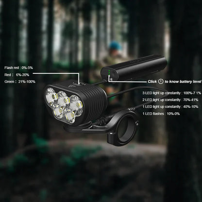 MONTEER 8000S GALAXY V2.0 Remote MTB Light - Tampa Home & Garden Store