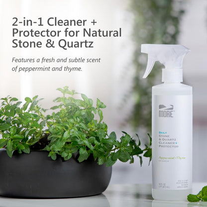 MORE® Stone & Quartz Cleaner + Protector