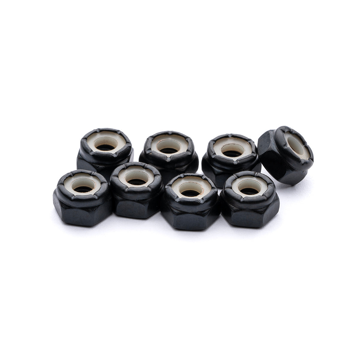 Paris Hardware Lock Nuts black hex nuts with white inserts Paris Truck Co small parts on Tampa Home & Garden Store