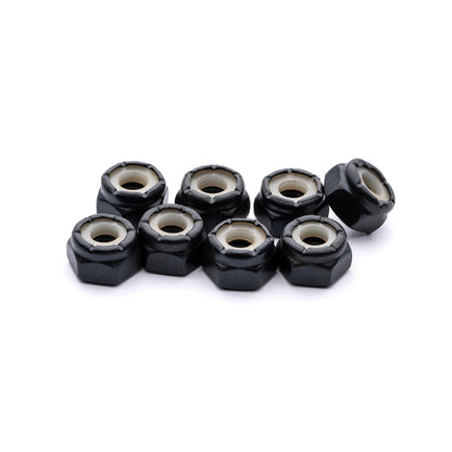 Paris Hardware Lock Nuts black hex nuts with white inserts Paris Truck Co small parts on Tampa Home & Garden Store