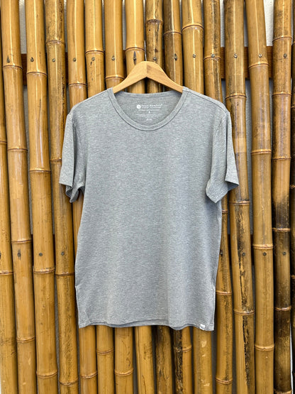Men's soft bamboo lounge T-shirt, gray, short sleeve, Spun Bamboo, on Tampa Home & Garden Store