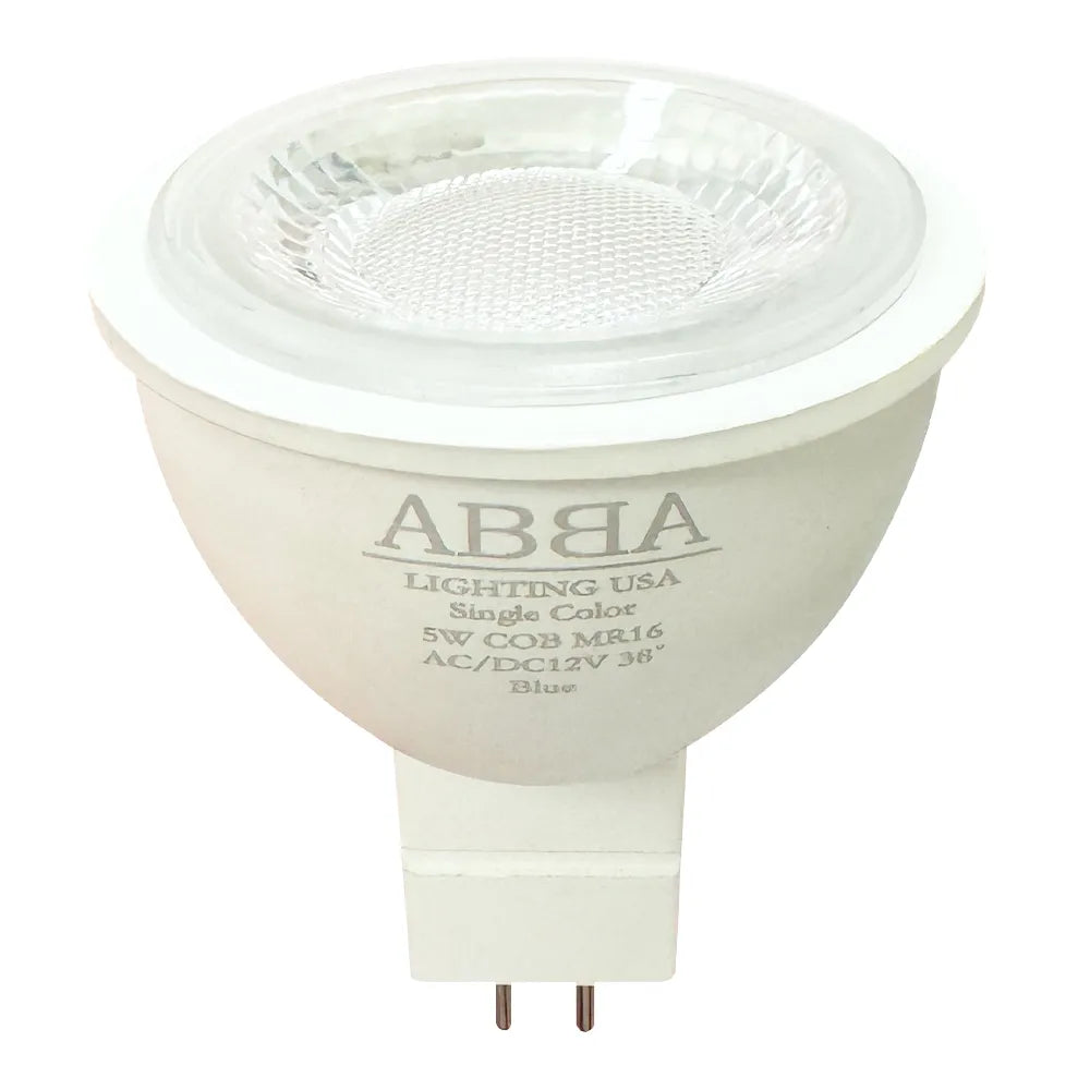 Single Color MR16 Red, Green, or Blue Energy Saving Waterproof 12V Outdoor LED Light Bulb