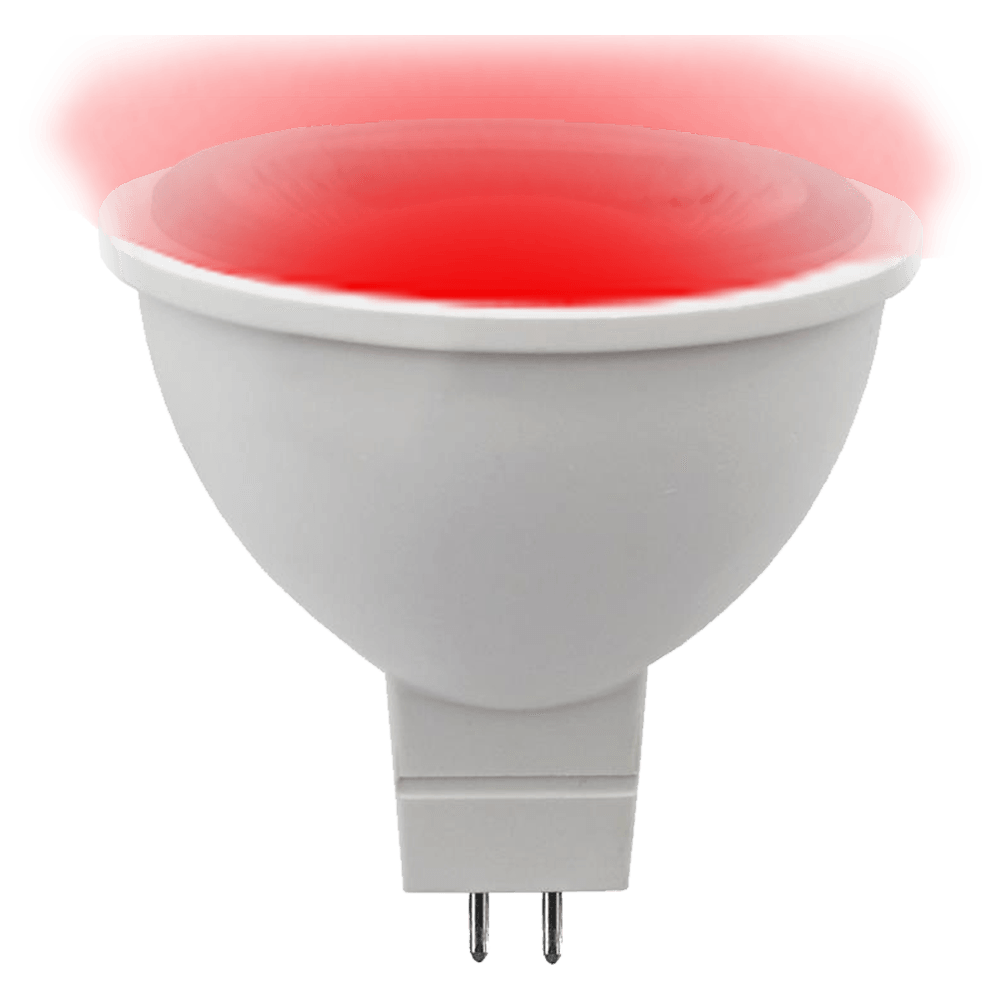 Ampoule LED d'extérieur étanche à économie d'énergie MR16 de couleur unique rouge, vert ou bleu 12 V