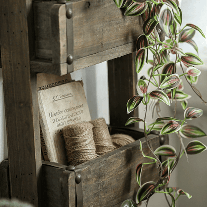 Rustic Three-Tier Wooden Wall Organizer by RusticReach in weathered wood storage caddy on Tampa Home & Garden Store