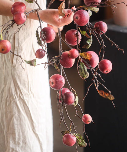 Faux Red Apple Branch Stem 36in tall RusticReach with red apples on brown twigs on Tampa Home & Garden Store