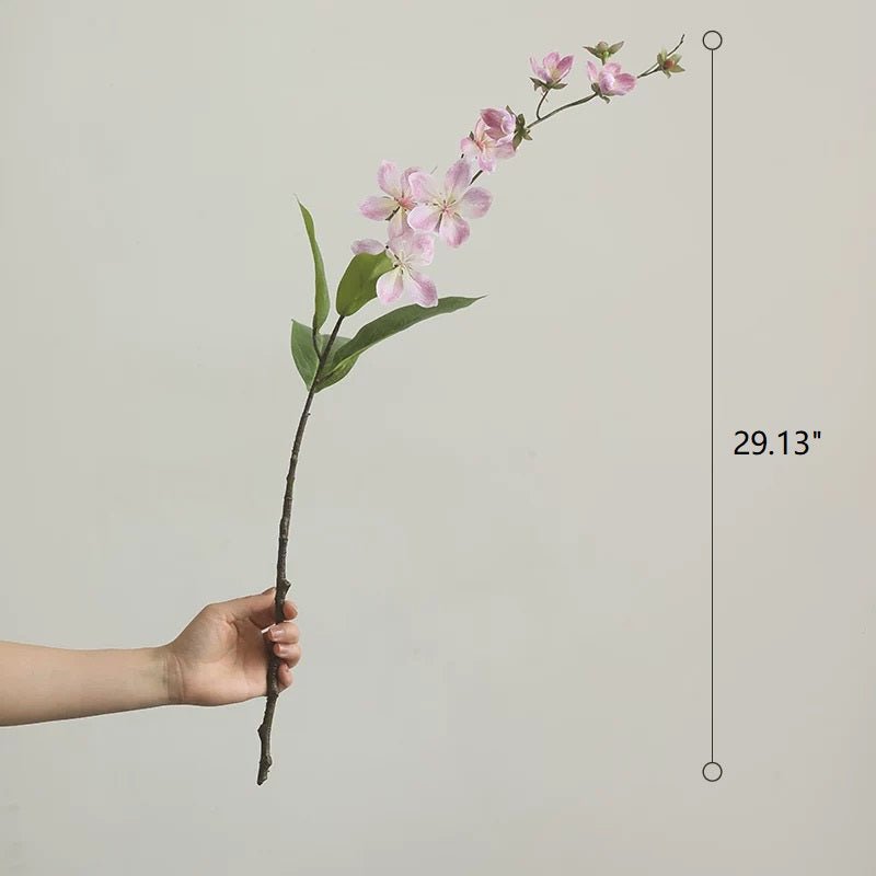 Artificial Cytha Jasmin stem by RusticReach with pink blossoms and green leaves, 29.13in tall on Tampa Home & Garden Store