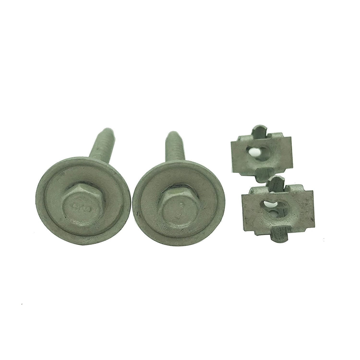 Master Tailgaters Ford emblem tailgate handle kit; two round emblems and two clips, metal on Tampa Home & Garden Store