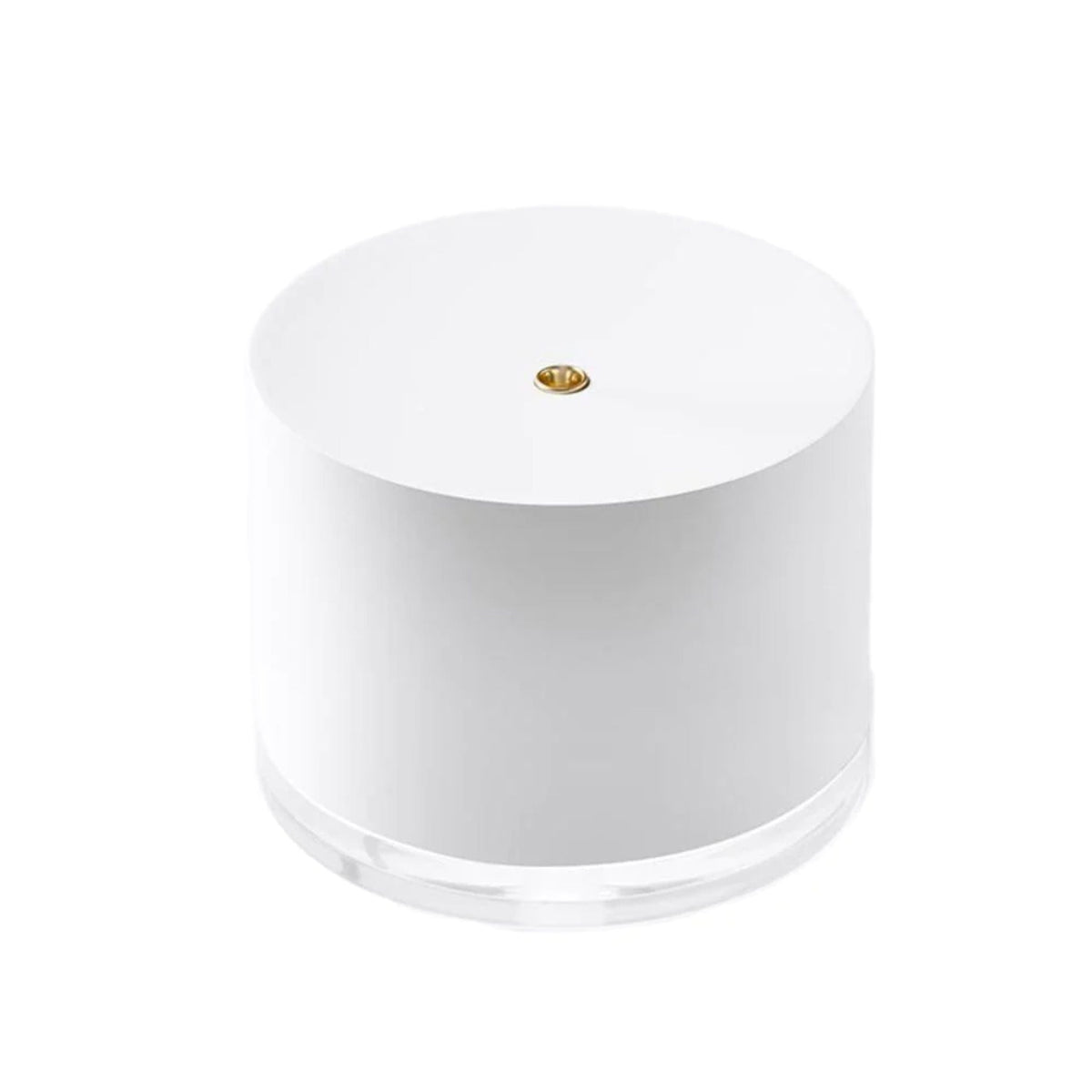Elegant Humidifier Lamp white cylindrical body with a small gold top accent by Best Product Finds on Tampa Home & Garden Store