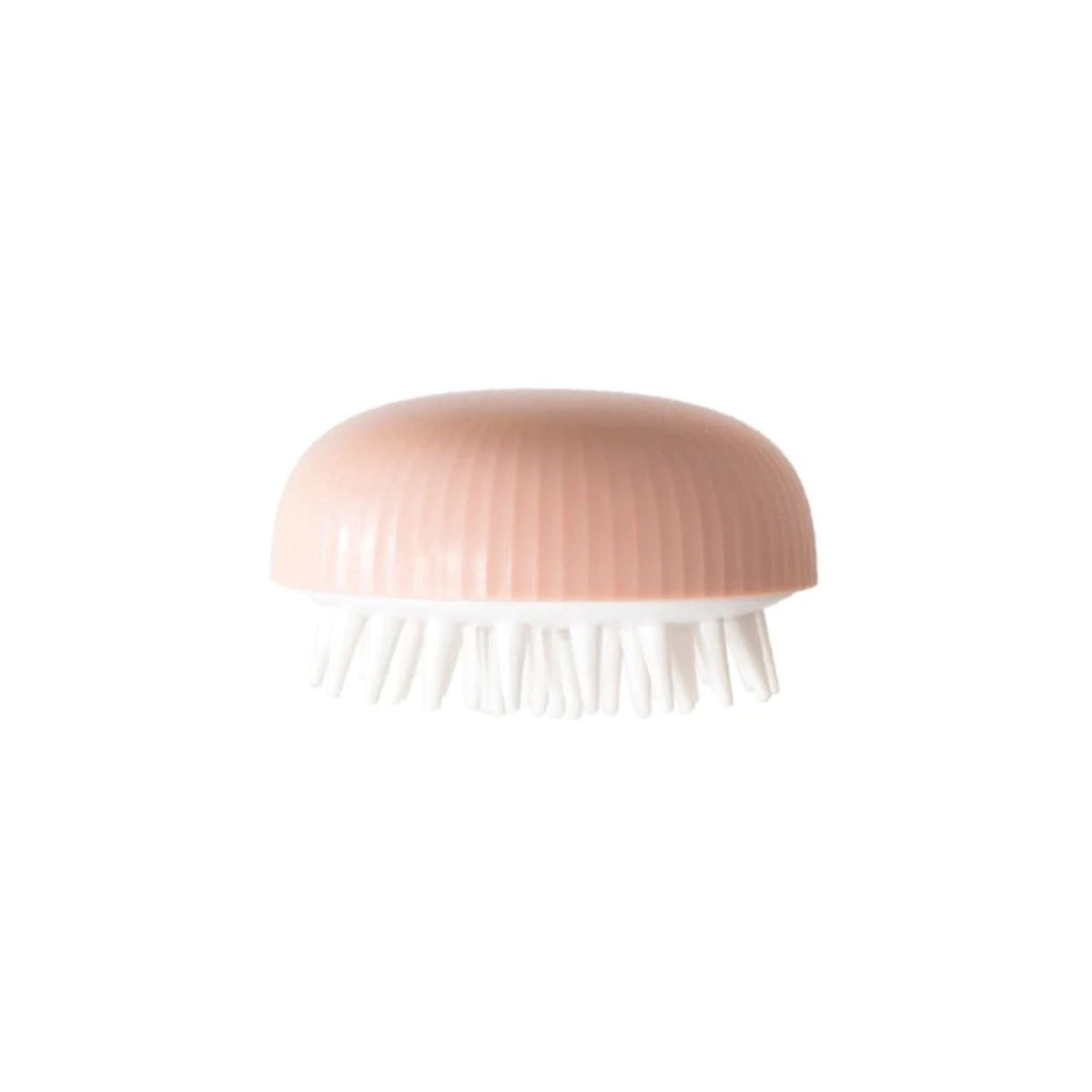 Scalp Massage Shower Hair Comb pink top plastic handle with white bristles on Tampa Home & Garden Store