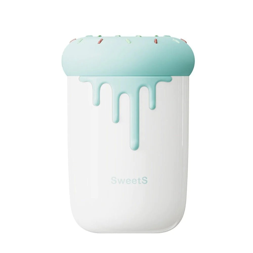 Cute Donut Humidifier, white body with mint teal frosting lid and sprinkles, Best Product Finds on Tampa Home & Garden Store