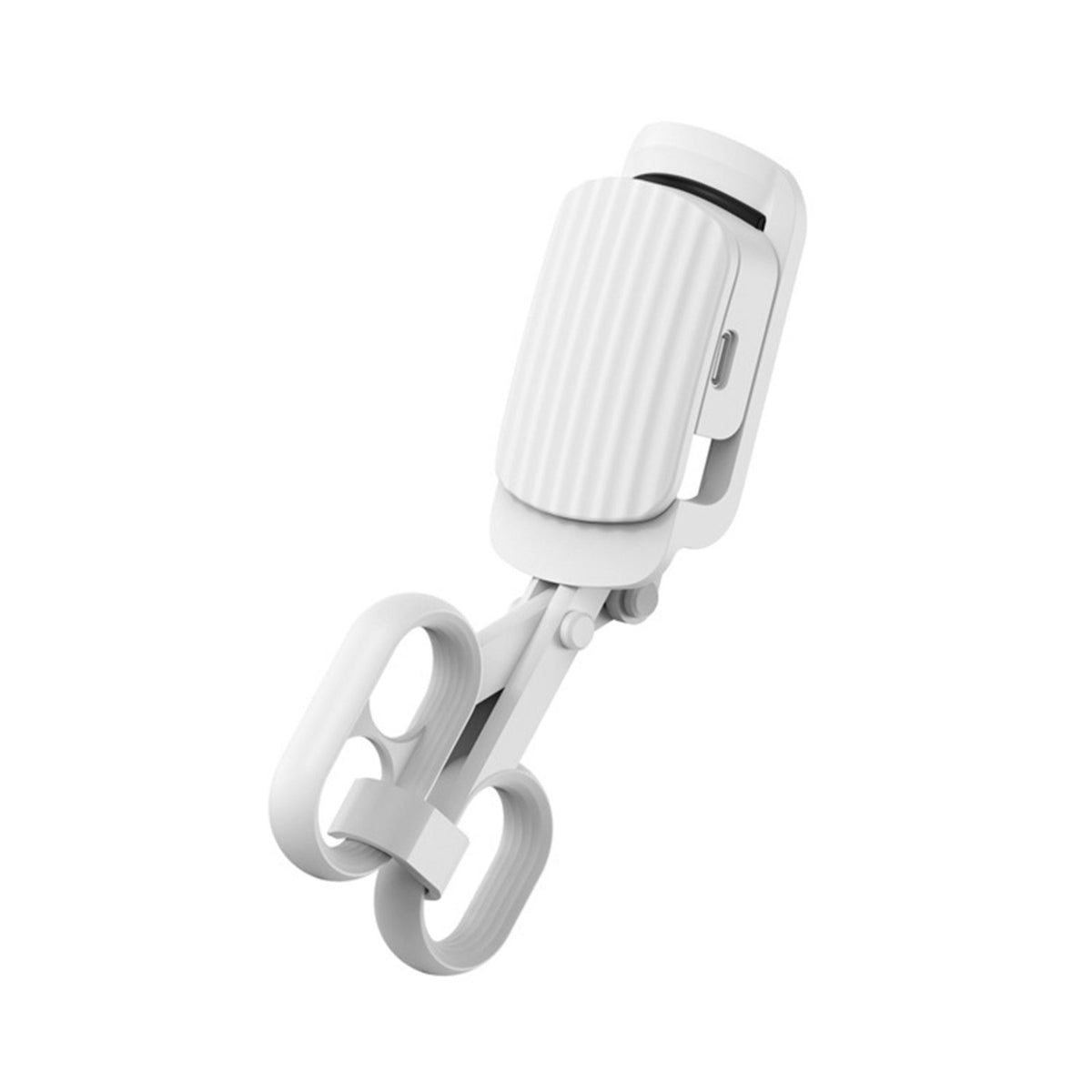Heat-Enhanced Eyelash Curler PRO white plastic body with ribbed grip on Tampa Home & Garden Store