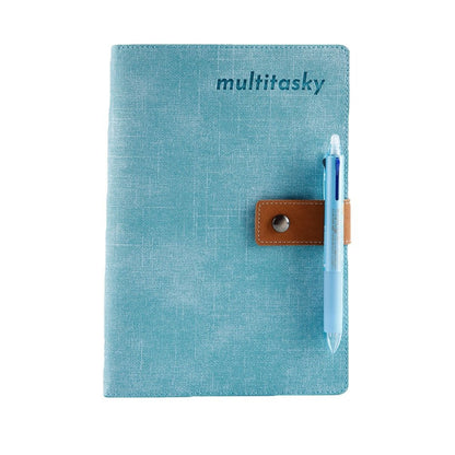 Everything Notebook B5 by Best Product Finds; blue denim cover with leather strap on Tampa Home & Garden Store