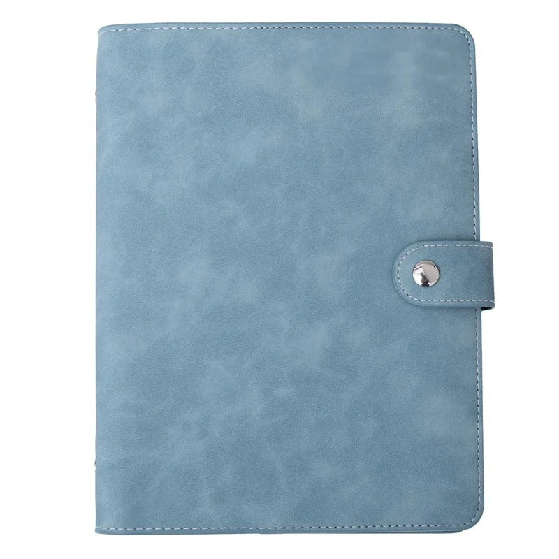 Vegan Leather Notebook Organizer with Stickers