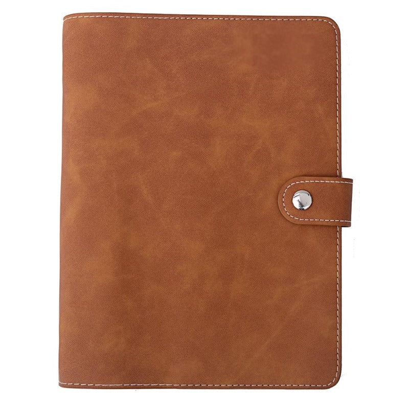 Vegan Leather Notebook Organizer with Stickers