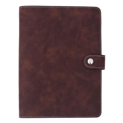 Vegan Leather Notebook Organizer with Stickers