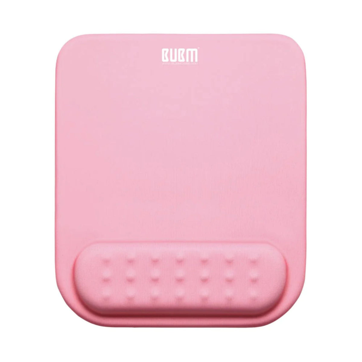 Pink cloud-like comfort mouse pad with wrist support; BURM logo visible on Tampa Home & Garden Store