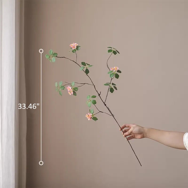 Spring Blossom Stem 33.4 in tall artificial flowering plant by RusticReach, pink blossoms on Tampa Home & Garden Store