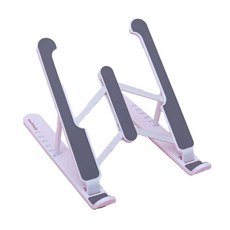 Foldable Laptop Stand Best Product Finds, white frame with gray non-slip pads on Tampa Home & Garden Store