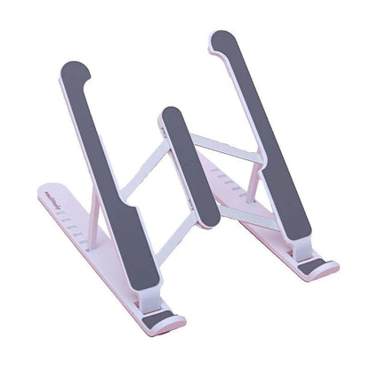 Foldable Laptop Stand Best Product Finds, white frame with gray non-slip pads on Tampa Home & Garden Store