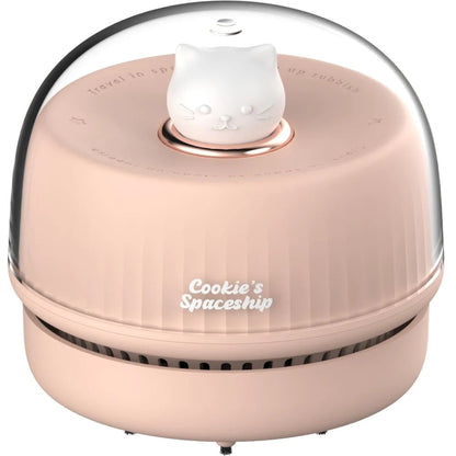 A Cute Kitty Desktop Vacuum For Home And Desk