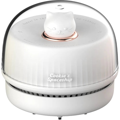 A Cute Kitty Desktop Vacuum For Home And Desk