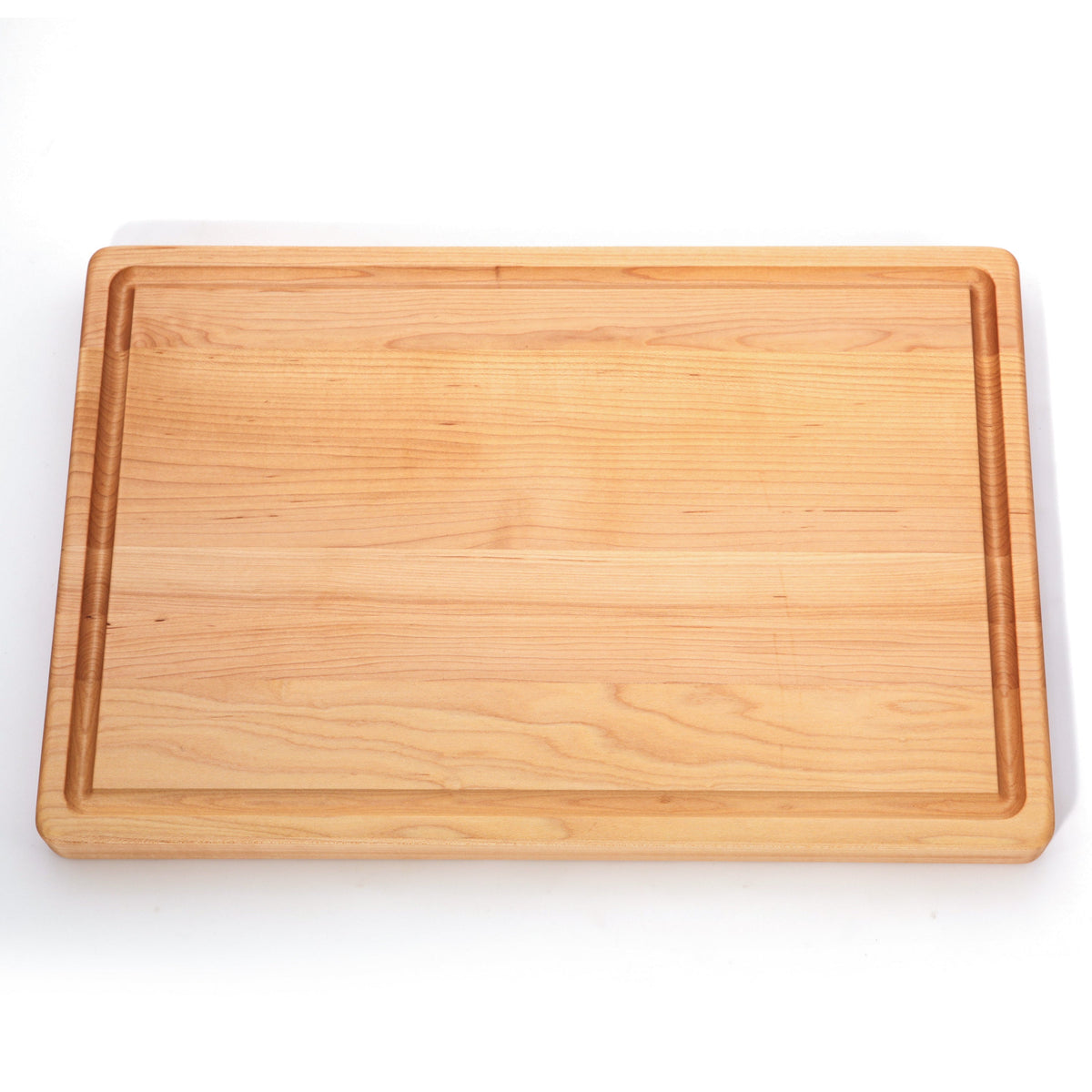 Wood cutting board 20x15 inches, thick flat-grain with rounded corners on Tampa Home & Garden Store