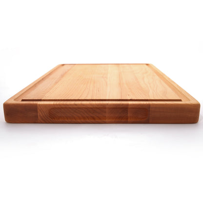 20x15 inch flat-grain cutting board in natural wood with groove Refine Kitchenware on Tampa Home & Garden Store