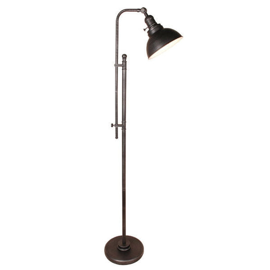 65-inch Tall Floor Lamp Task Light in Distressed Metal Finish - Tampa Home & Garden Store